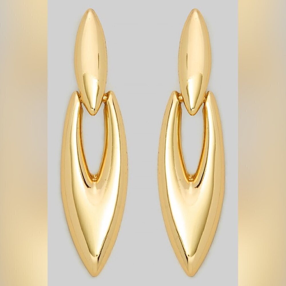 1 LEFT!!! ALINA GOLD DROP EARRINGS